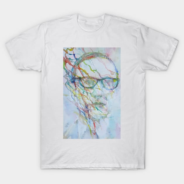 WILLIAM BURROUGHS watercolor and acrylic portrait T-Shirt by lautir